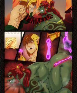 Passion In The Kingdom - Link X Ganondorf And King Rhoam 014 and Gay furries comics