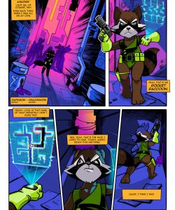 Retro Rocket Raccoon 002 and Gay furries comics