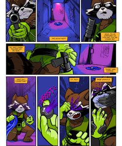 Retro Rocket Raccoon gay furry comic