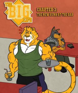 The Big Life 3 - The New Hunk At The Bar 001 and Gay furries comics