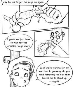 Trapped 1 - The Chastity Belt 025 and Gay furries comics