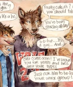 Troubled Heart 004 and Gay furries comics