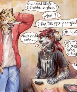 Troubled Heart 005 and Gay furries comics