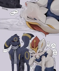 Umbreon & Cinderace 007 and Gay furries comics