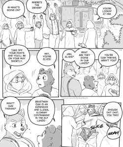 Willy The Alchemist In Carriage Caper 007 and Gay furries comics