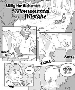Willy The Alchemist In Monumental Mistake 001 and Gay furries comics