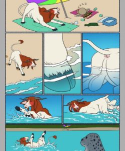 Zeus' Beach Fling! gay furry comic