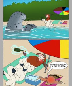 Zeus' Beach Fling! 009 and Gay furries comics